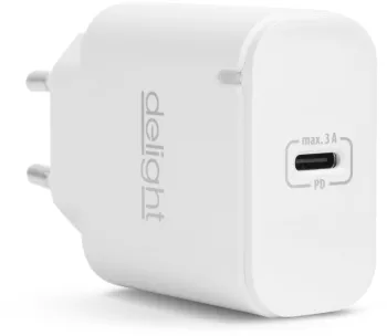 Incarcator retea 230V - USB Type C PD 20W incarcare rapida alb Delight 55046WH 
