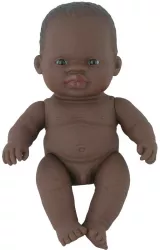 Papusa vinil 21 cm baiat african miniland 