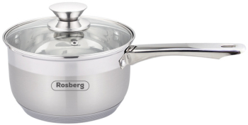 Rosberg R51210H16K caserola 16 cm 1.9 l Capac sticla Inox Inox 