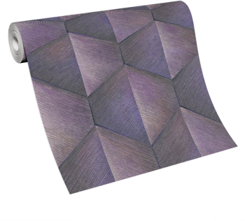 Tapet modern model geometric efect 3D extralavabil pe suport Vlies 10370-45 