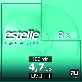 Disc DVD+R capacitate 4.7GB estelle cu carcasa slim