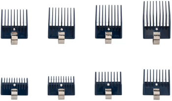 Set 8 piepteni cu masuri diferite pentru masini de tuns QUICK CLIP 