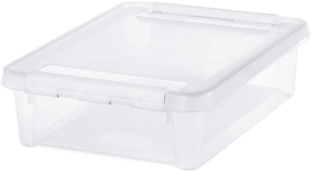 Cutie depozitare si organizare cu capac SmartStore Home 14 Plastic fara BPA Transparent 40x30x11 cm
