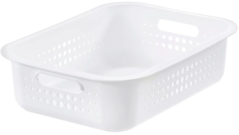 Cutie depozitare si organizare SmartStore Recycled 10 din plastic reciclat Alb 37x28x10 cm 