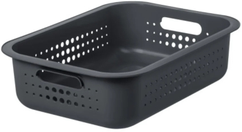 Cutie depozitare si organizare SmartStore Recycled 10 din plastic reciclat Gri 6L 37x28x10 cm 