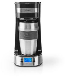 Filtru de cafea - Filtru de cafea - 0 4 l - 1 ceasca - Cronometru de pornire - Argintiu / Negru 