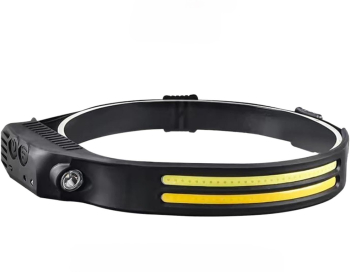 Lanterna Cap Led cu Senzor MRG MW6892 Tip Banda 61 SMD COB cu Acumulator Pentru Pescuit Vanatoare Camping sau Service 
