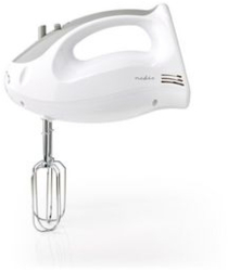 Mixer de mana - 200 W - 5 setari de viteza - Functie Turbo - 2 teluri / 2 suporturi pentru aluat - alb / gri 