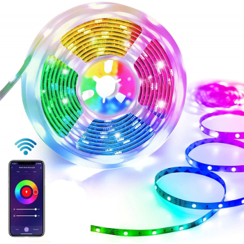 Banda LED RGB controlabila prin aplicatie 5 m 