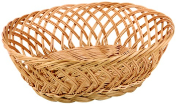 Cos oval impletit din PP 27x20 cm 