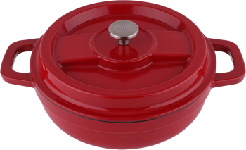 Cratita Zilan ZLN0958 Din fier turnat sub presiune puternica 2.1L Diametru 24 cm Inaltime 7 cm Compatibila cuptor si masina de spalat v 