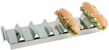 Display sandwich-uri din inox 47.5x10.5xH6 cm 