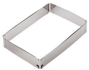 Forma inox reglabila pentru patiserie/cofetarie 