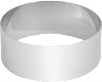 Forma inox rotunda mousse Ø 7 x H 4.5 cm 