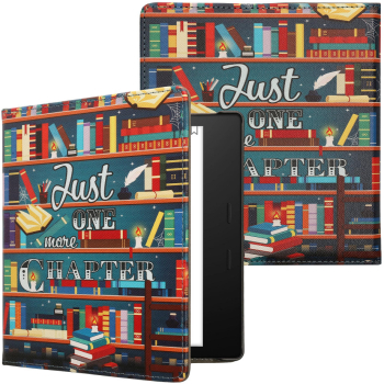 Husa kwmobile pentru Amazon Kindle Oasis 10 Piele ecologica Multicolor 57849.04 
