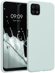 Husa Kwmobile pentru Samsung Galaxy A22 5G Silicon Verde 55245.200 