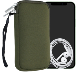Husa Universala pentru telefon L - 6 5 inch Neopren Verde 46188.3.107 kwmobile 