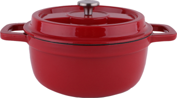 Oala Zilan ZLN0941 Din fier turnat sub presiune puternica 2.6L Diametru 22 cm Inaltime 10 cm Compatibila cuptor si masina de spalat vas
