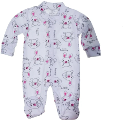 Salopeta cu maneca lunga pentru fete Mini Junior SFBMJ-01 Alb 