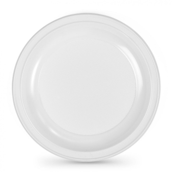 Set 100 farfurii plastic reutilizabil 25x2.5 cm 