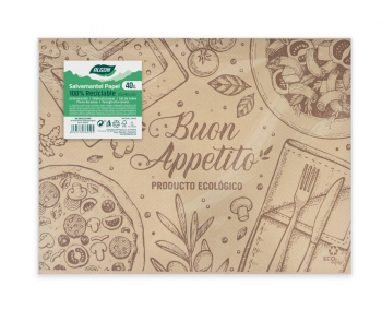 Set 40 buc suport farfurii din hartie 30x40 cm Buon Appetito 