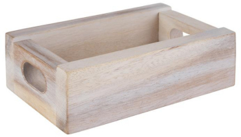 Suport lemn Vintage pentru pliculete ceai sau zahar 15x9.5x5 cm
