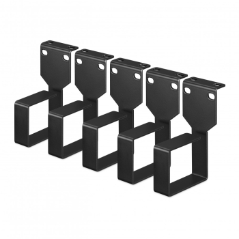 Set 10 Suporti montare carlige retea Kwmobile Negru Metal 58587.01.05 