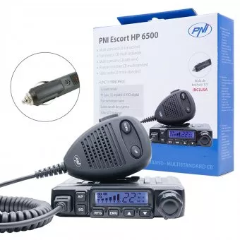 Statie radio CB PNI Escort HP 6500 multistandard 4W AM-FM 12V ASQ RF 