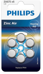 BATERIE AUDITIVA ZINC AIR BLISTER 6 BUC PHILIPS 