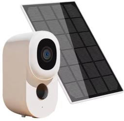 Camera de supraveghere cu panou solar MaGeCa® Wi-Fi 2.4 Ghz 4MP Baterie reincarcabila 10000 mAh Detectarea miscarii Vedere zi si no 