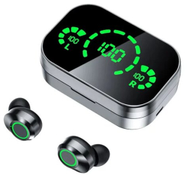 Casti fara fir in-ear stereo Bluetooth 5.3 LED Display 800 mAh Marmalis YD03 Negru 