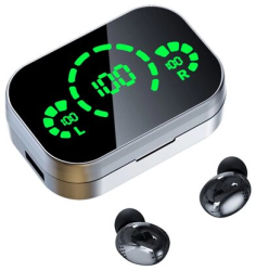 Casti fara fir in-ear stereo Bluetooth 5.3 LED Display TWS 1200 mAh Marmalis YD04 Negru 