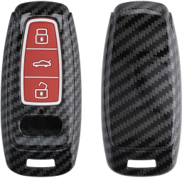 Husa Cheie Auto pentru Audi - 3 Butoane - Key Free kwmobile Plastic Multicolor 56720.01