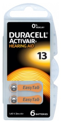 BATERIE AUDITIVA DURACELL 13 BLISTER 6 BUC 