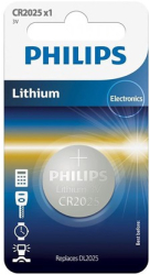 BATERIE LITHIUM CR2025 BLISTER 1 BUC PHILIPS 