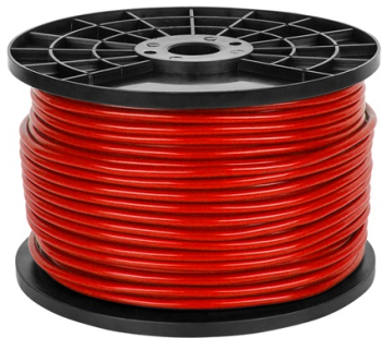 CABLU MICROFON STEREO ROSU 6MM rola 100m
