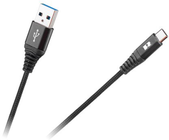 CABLU USB - USB TIP C REBEL 100 CM NEGRU
