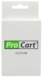 Cartus compatibil pentru canon cli-571xl magenta 11 ml procart capacitate mare 