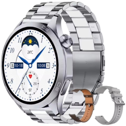 Ceas Smartwatch i4FIT 3 curele Ecran tactil de 1.52 inch Display HD-TFT Initiere/Preluare Apel Difuzor si Microfon incorporat