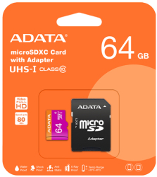 MICRO SDXC CLASA 10 64GB ADATA 