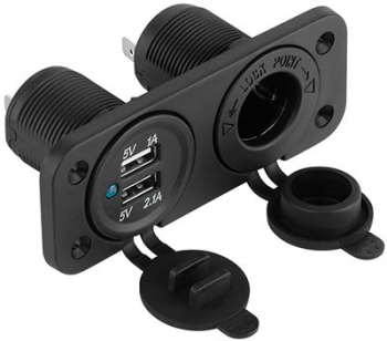 MUFA MONTAJ AUTO INCARCARE 2XUSB 3.1A+BRICHETA 
