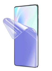 Folie Protectie din Silicon Transparent Anti-Blue Light full screen pentru Redmi 12C 