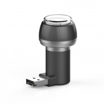 Aparat de Ras Techstar® VSH101 Lama Dubla Portabil USB Negru 