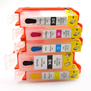 Cartuse reincarcabile pentru canon pgi 520 bk cli 521 bk cli 521 c cli 521m cli 521y 