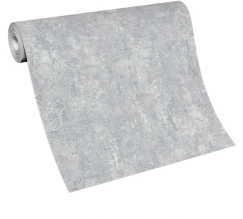Tapet modern imitatie perete scorojit Argintiu Gri 10375-31 