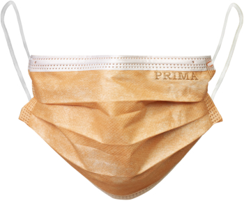 Masti chirurgicale medicale PRIMA cu elastic portocalii 50 bucati 