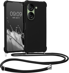 Husa Kwmobile pentru Asus Zenfone 10 Negru Silicon 61764.01 