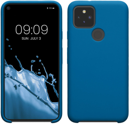 Husa Kwmobile pentru Google Pixel 5 Albastru Silicon KWM0000122K028C 