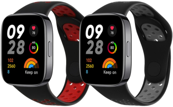 Set 2 Curele Kwmobile pentru Xiaomi Redmi Watch 3 Active Multicolor Silicon KWM000024YV001C 