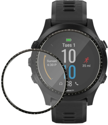 Set 2 Folii de protectie Kwmobile pentru Garmin Forerunner 945 Transparent/Negru Polimer KWM000024VA001C 